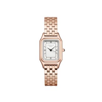 Rosefield Rosefield Horloge OCWRSR-OC04 Staal Rosegouden Plating Quartz Ivy White