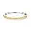 Gisser Jewels Amsterdam Gisser Jewels Armband SB35Y/4-60 Zilver met Geelgouden Plating en Zirkonia Maat 60