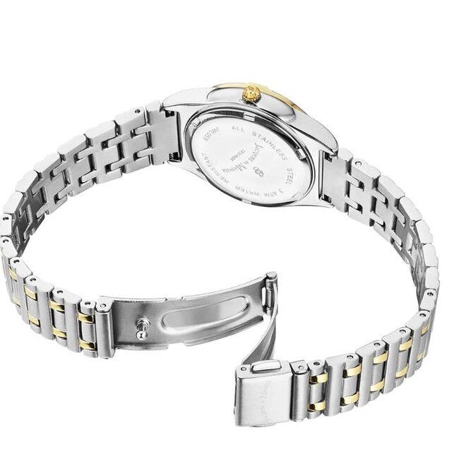 Jacques du Manoir Jacques du Manoir Horloge JWL05903 Staal Bi Color Quartz Leonie Parelmoer Wijzerplaat 29mm