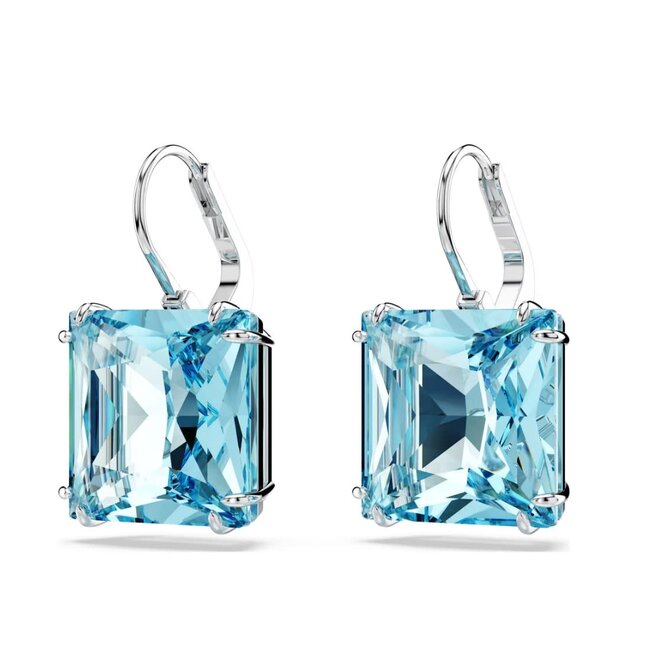 Swarovski Swarovski Oorbellen 5619472 Zilverkleurig met Blauwe steen