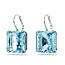 Swarovski Swarovski Oorbellen 5619472 Zilverkleurig met Blauwe steen