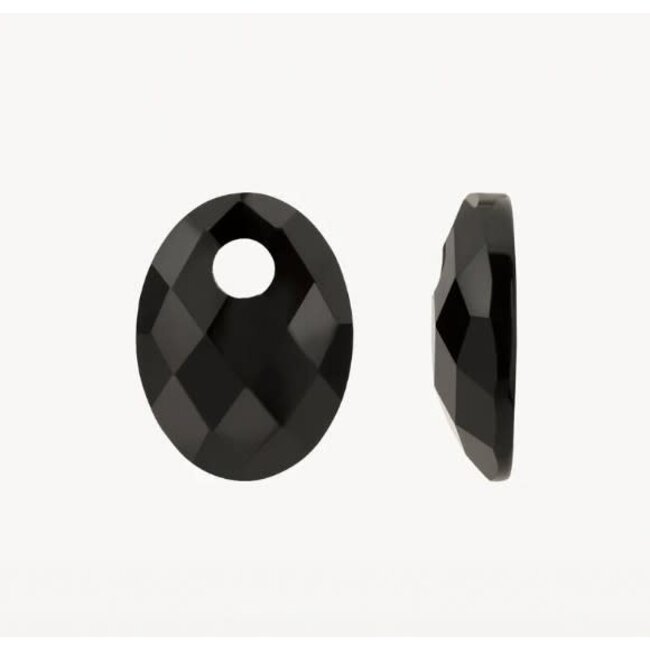 Blush Blush Oorbedels 810BONO Medium Zwart Onyx 13mm x 20mm