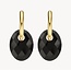 Blush Blush Oorbedels 810BONO Medium Zwart Onyx 13mm x 20mm