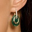 Blush Blush Oorbedels 810GAGO Medium Groene Agaat Ovaal 12mm x 20mm