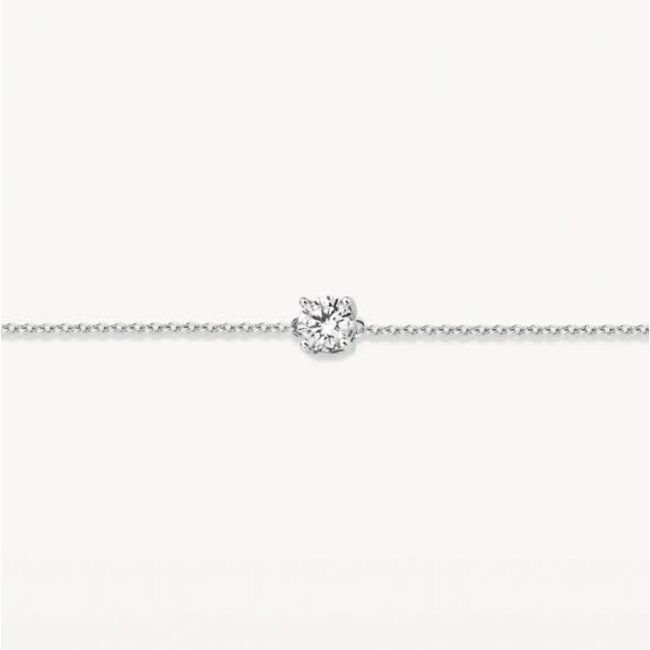 Blush Blush Armband 2166WZI 14k Witgoud met Briljant geslepen Zirkonia 18cm