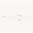 Blush Blush Armband 2166YZI 14k Geelgoud met Briljant geslepen Zirkonia 18cm