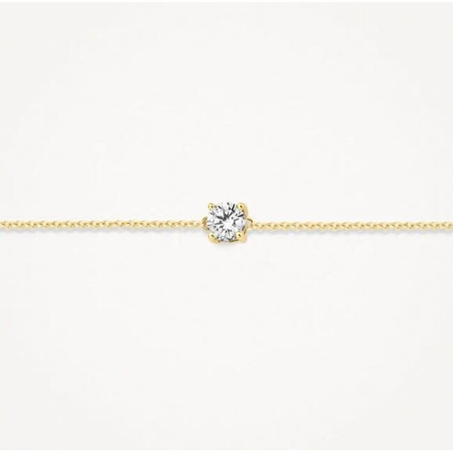Blush Blush Armband 2166YZI 14k Geelgoud met Briljant geslepen Zirkonia 18cm