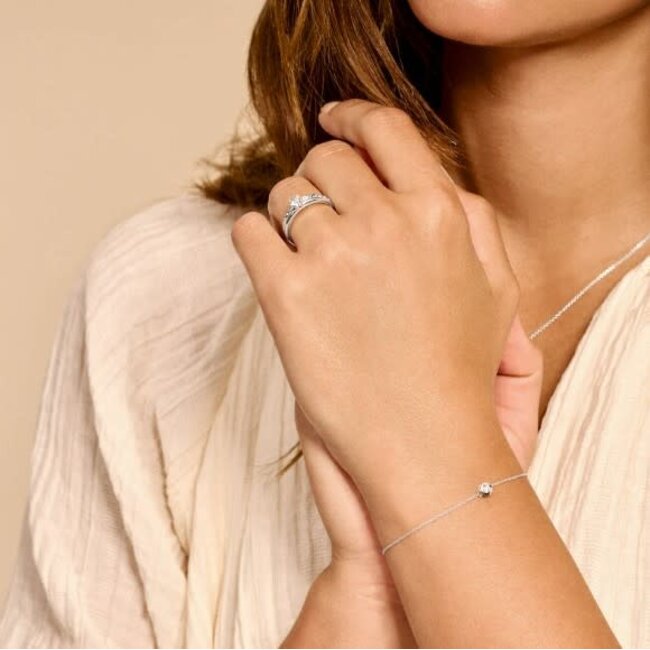 Blush 2167WZI Armband 14 krt witgoud met zirkonia