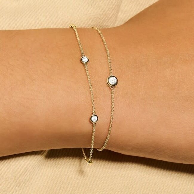 Blush 2167YZI Armband 14 krt geelgoud met zirkonia