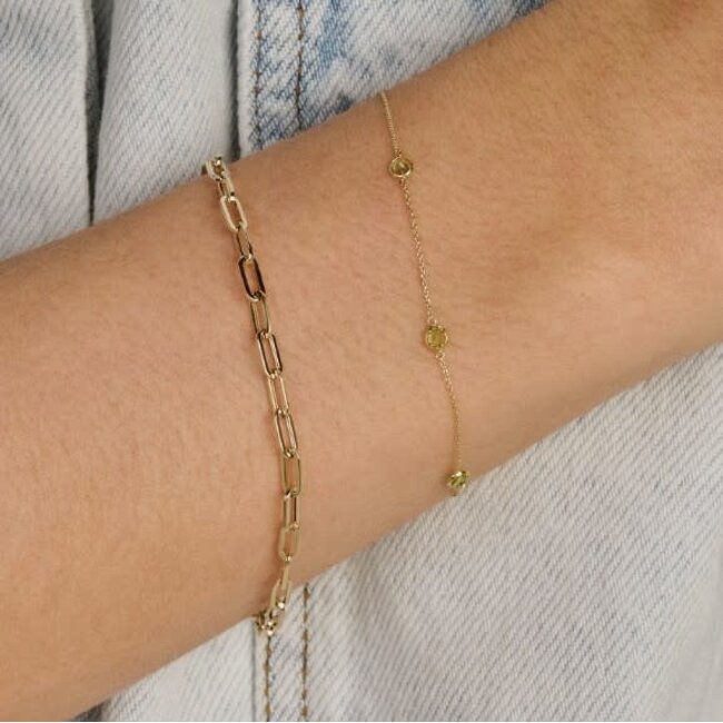 Blush Blush Armband 2191YGO 14k Geelgoud Closed Forever Schakel 18.5cm