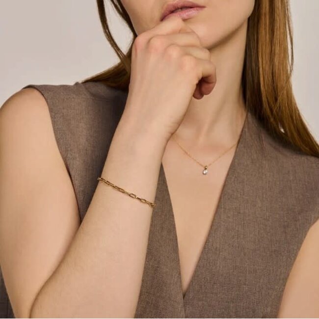 Blush Blush Armband 2191YGO 14k Geelgoud Closed Forever Schakel 18.5cm