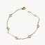 Blush Blush Armband 2200YZI 14k Geelgoud met cirkels vol met gezette zirkonia's lengte 18 cm