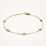 Blush Blush Armband 2200YZI 14k Geelgoud met cirkels vol met gezette zirkonia's lengte 18 cm