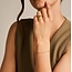 Blush Blush Armband 2226YRC 14k Geelgoud met Oranje Resin 16.5 - 18.5cm