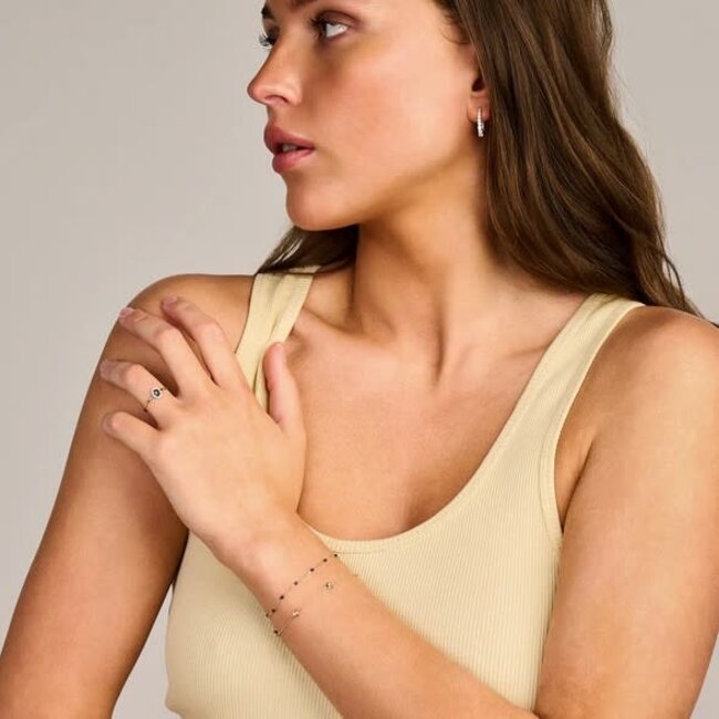 Blush Blush Armband 2238YZI/18,5cm 14k Geelgoud met Zirkonia's Groot 18.5cm