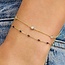 Blush Blush Armband 2238YZI/18,5cm 14k Geelgoud met Zirkonia's Groot 18.5cm