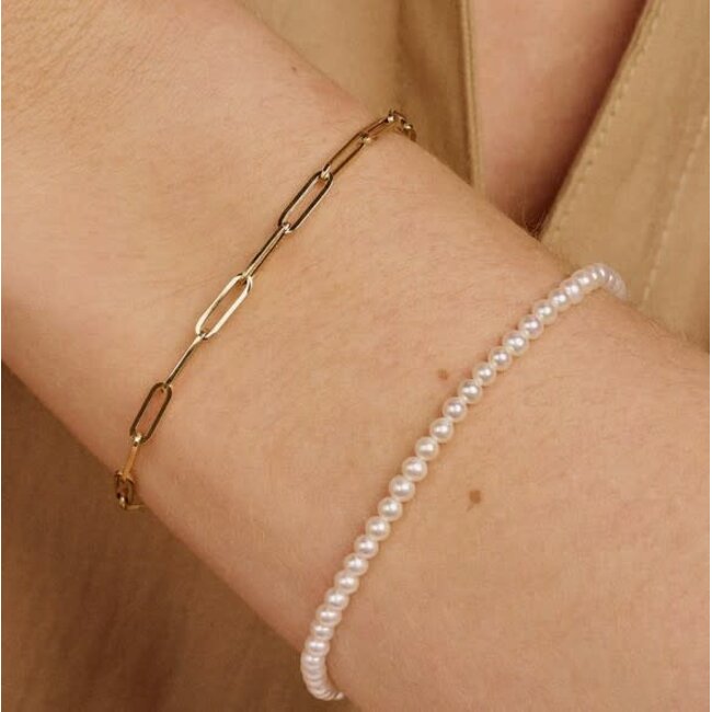 Blush Blush Armband 2253YPW 14k Geelgoud Parel 18.5cm