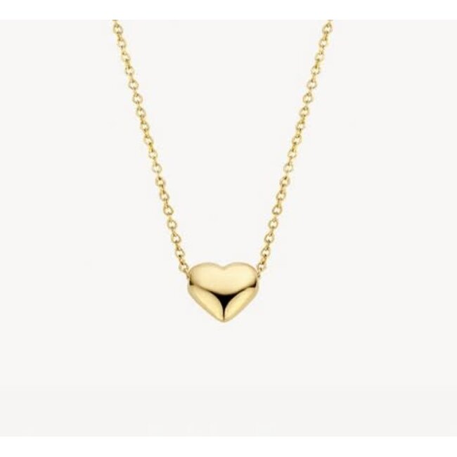 Blush Blush Collier 3062YGO 14k Geelgoud met Hart Hanger 42cm
