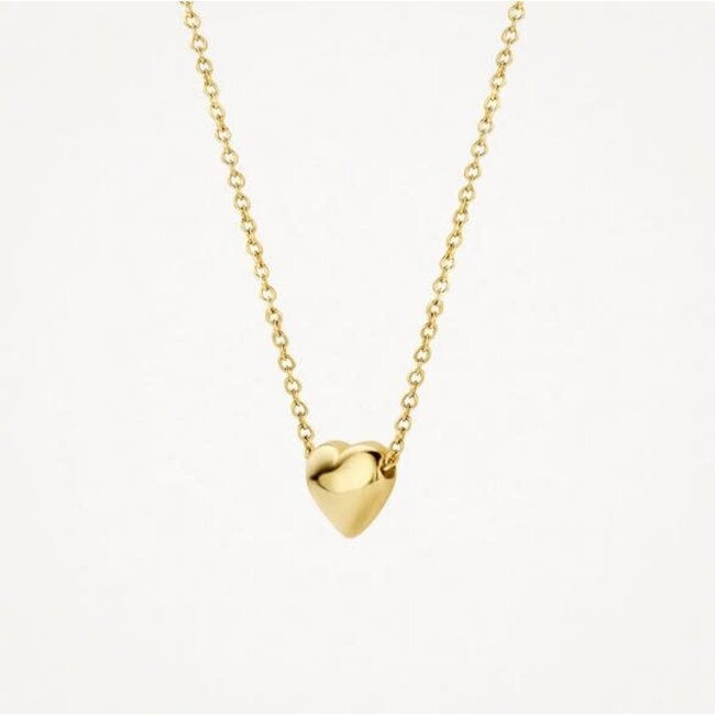 Blush Blush Collier 3062YGO 14k Geelgoud met Hart Hanger 42cm