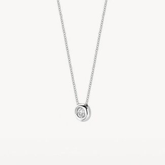 Blush Blush Collier 3114WDI 14k Witgoud 0,06crt G SI Briljant geslepen Diamant 42cm