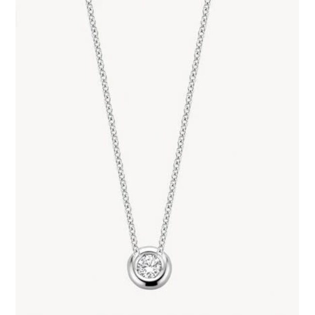 Blush Blush Collier 3114WDI 14k Witgoud 0,06crt G SI Briljant geslepen Diamant 42cm