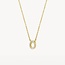 Blush Blush Collier 3125YZI 14k Geelgoud met Circle Hanger gezet met Zirkonia 42cm