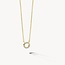 Blush Blush Collier 3125YZI 14k Geelgoud met Circle Hanger gezet met Zirkonia 42cm