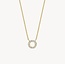 Blush Blush Collier 3125YZI 14k Geelgoud met Circle Hanger gezet met Zirkonia 42cm
