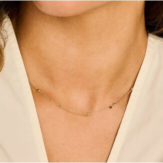 Blush Blush Collier 3145YGO 14k Geelgoud met Bolletjes 42cm
