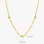 Blush Blush Collier 3145YGO 14k Geelgoud met Bolletjes 42cm