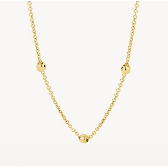 Blush Blush Collier 3145YGO 14k Geelgoud met Bolletjes 42cm