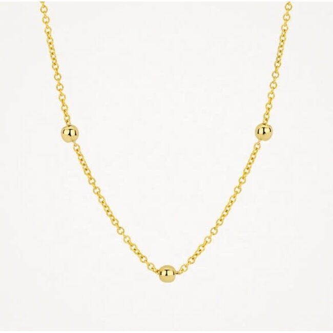 Blush Blush Collier 3145YGO 14k Geelgoud met Bolletjes 42cm