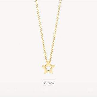 Blush Blush Collier 3151YGO 14k Geelgoud met Ster Hanger 42cm