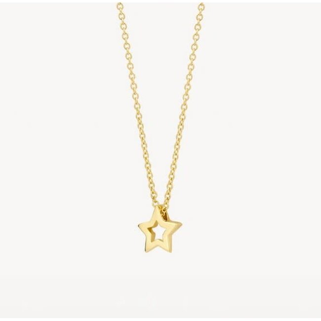 Blush Blush Collier 3151YGO 14k Geelgoud met Ster Hanger 42cm