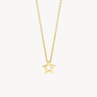 Blush Blush Collier 3151YGO 14k Geelgoud met Ster Hanger 42cm