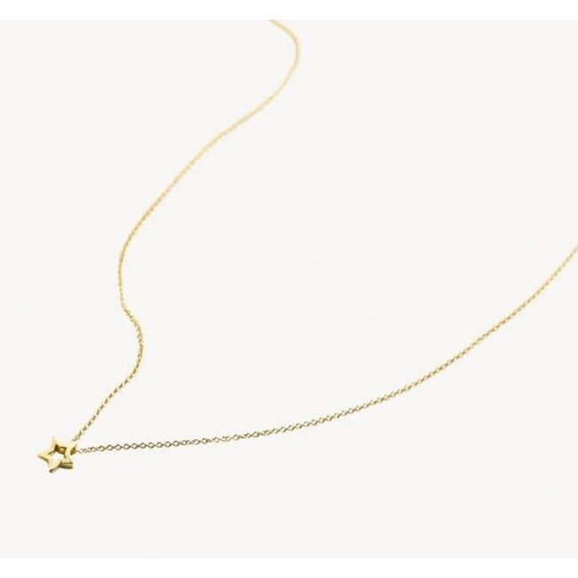 Blush Blush Collier 3151YGO 14k Geelgoud met Ster Hanger 42cm