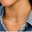 Blush Blush Collier 3162YRB 14k Geelgoud met Blauwe Resin 16.5 - 18.5cm