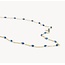 Blush Blush Collier 3162YRB 14k Geelgoud met Blauwe Resin 16.5 - 18.5cm