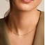 Blush Blush Collier 3162YRM 14k Geelgoud met Witte Bolletjes 42cm