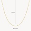 Blush Blush Collier 3162YRM 14k Geelgoud met Witte Bolletjes 42cm