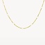 Blush Blush Collier 3162YRM 14k Geelgoud met Witte Bolletjes 42cm