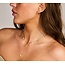 Blush Blush Collier 3163YPW 14k Geelgoud met Parel en Zirkonia Hanger 42cm