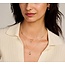 Blush Blush Collier 3169YBQ 14K Geelgoud met Zwarte Parelmoer Bergkristal