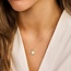 Blush Blush Collier 3169YMQ 14k Geelgoud met Ovale Hanger MOP 42cm