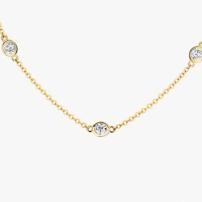 Blush Blush Collier 3172YZI 14k geelgoud met Zirkonia 42cm