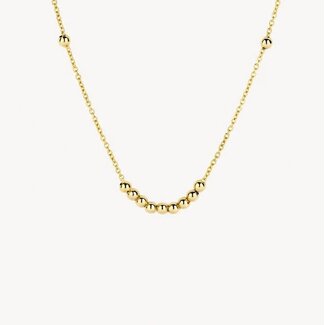 Blush Blush Collier 3182YGO 14k Geelgoud met Bolletjes 42cm