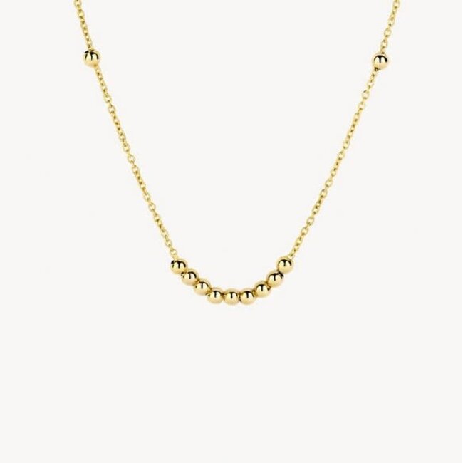 Blush Blush Collier 3182YGO 14k Geelgoud met Bolletjes 42cm