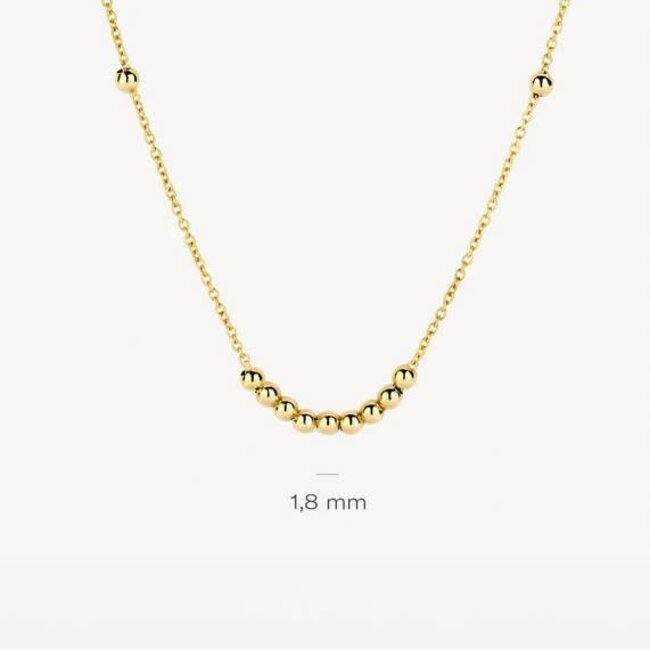 Blush Blush Collier 3182YGO 14k Geelgoud met Bolletjes 42cm
