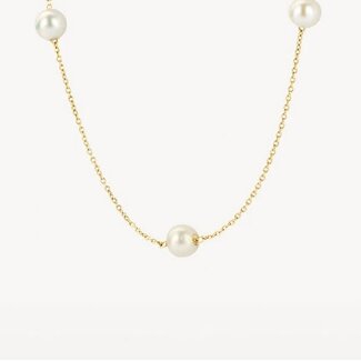 Blush Blush Collier 3185YPW 14k Geelgoud met Parels 42cm