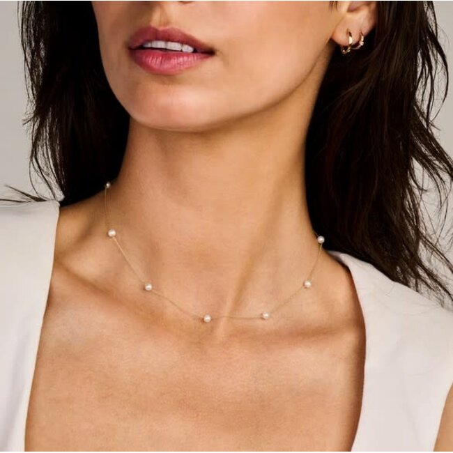 Blush Blush Collier 3185YPW 14k Geelgoud met Parels 42cm